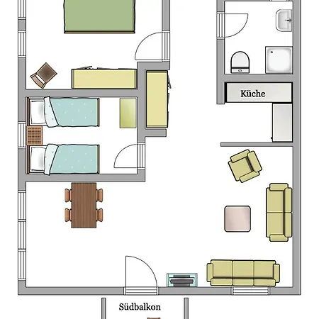 아파트 Haus Seeschwalbe *